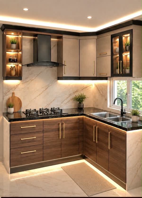 Full Modular Kitchen — kitchen range